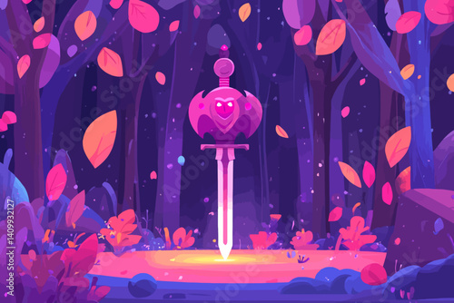 Sword monument illustration 