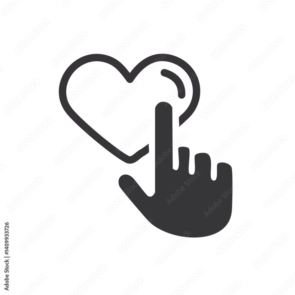 Obraz premium heart touch