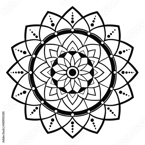 mandala round ornament