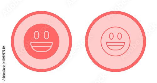 Smiling Face with Open Mouth Icon Design