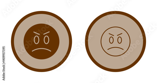 Angry Face Icon Design