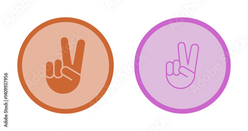 Victory Hand Icon Design