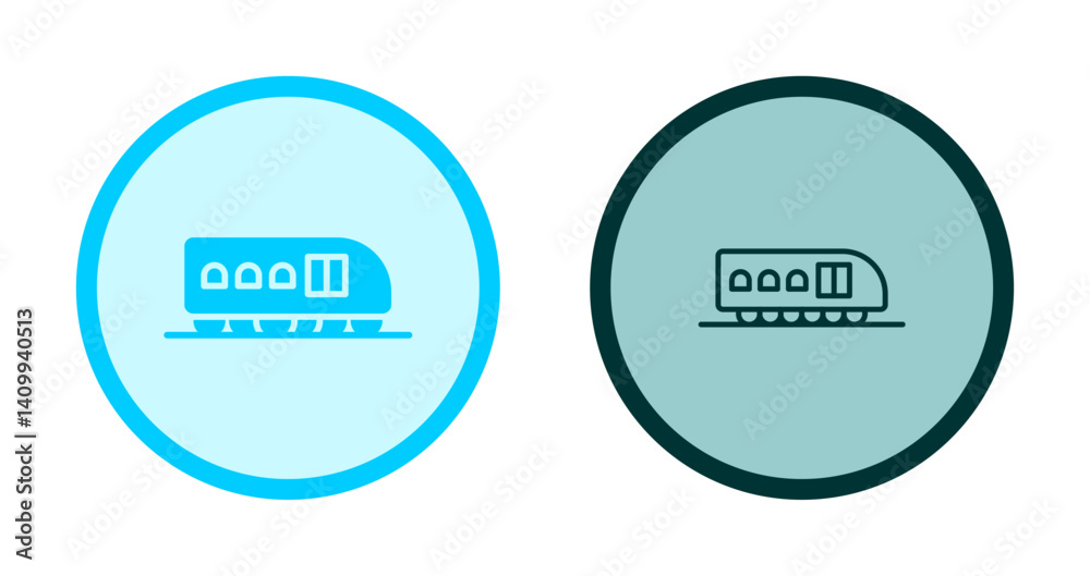 Monorail Icon Design Monorail Icon Design