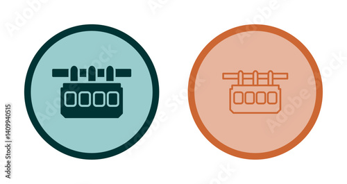 Suspension Railway Icon Design