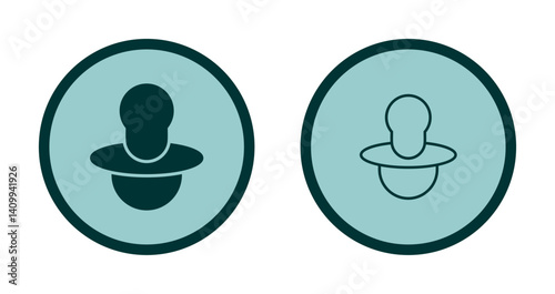 Pacifier Love Icon Design
