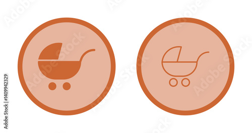 Baby Carriers Icon Design