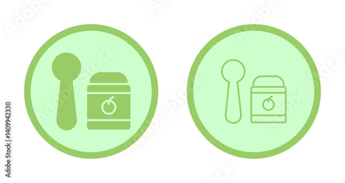 Feeding Spoons Icon Design