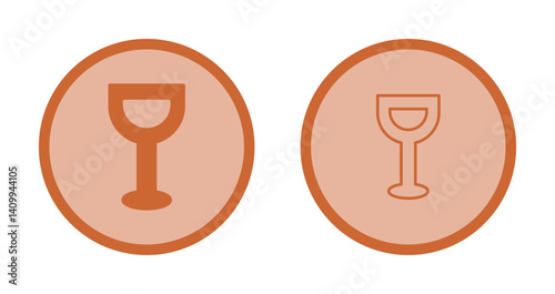 Wine Glassware Icon Design