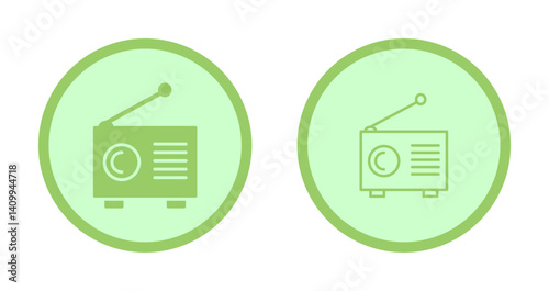 Radio News Icon Design