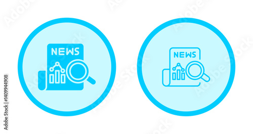 News Analysis Icon Design