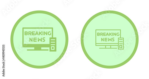 Breaking Story Icon Design