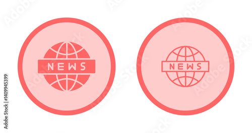 News Globe Icon Design