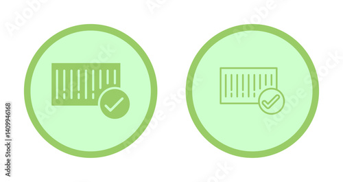 Barcode Check-in Icon Design