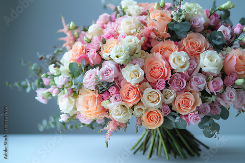 natural pastel tones mixed bouquet,
