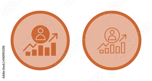 Career Growth Icon Design