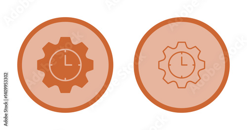 Time Allocation Icon Design