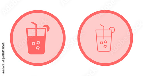 Party Drinks Icon Design