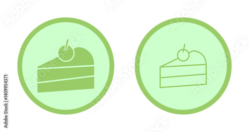 Cake Slice Icon Design
