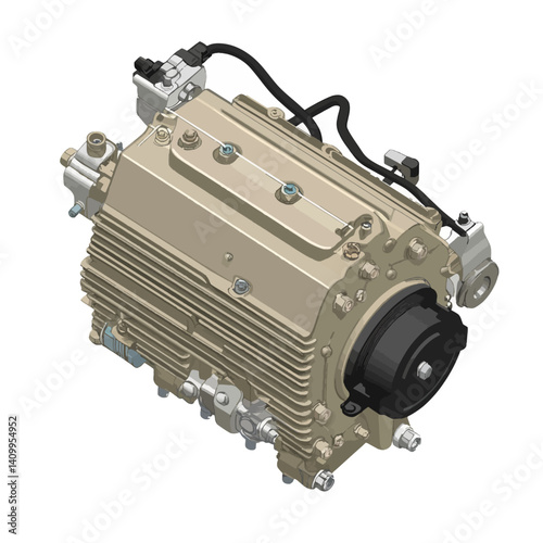 Dynamo machine isolated 