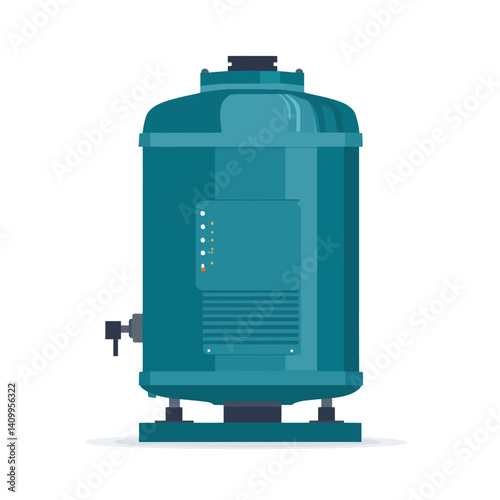 Dynamo machine isolated on white 