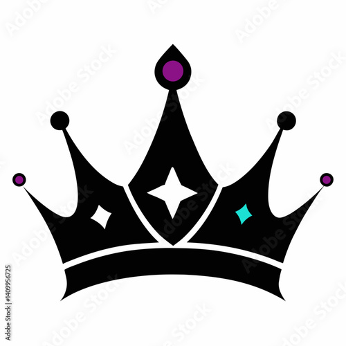 set of crowns vector