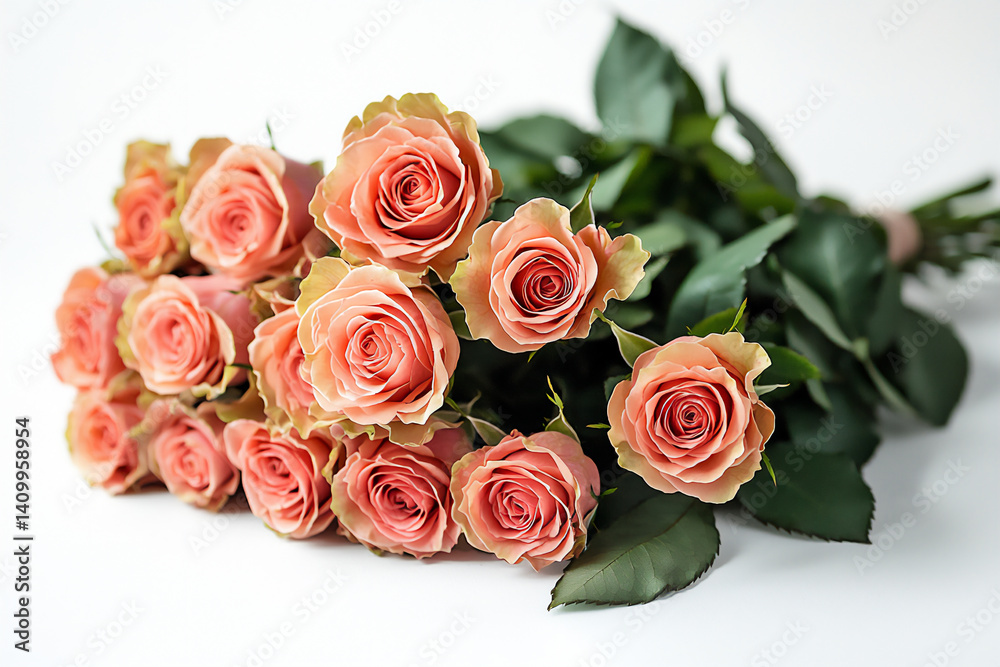 Fototapeta premium romantic rose bouquet,