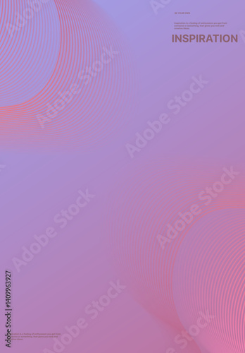 abstract pink background with waves poster 