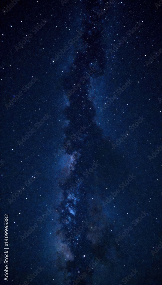 Fototapeta premium starry night sky with sparkling stars on black background, universe, space