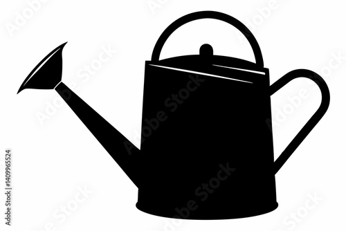 watering can silhouette vector illustration