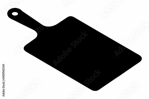 bamboo chopping board silhouette vector illustration