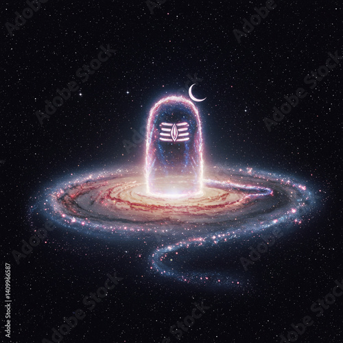 Shiv Lingam Symbol in Dark ...