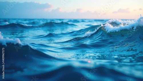 Abstract wavy lines, calming ocean-like texture, ripple, ocean