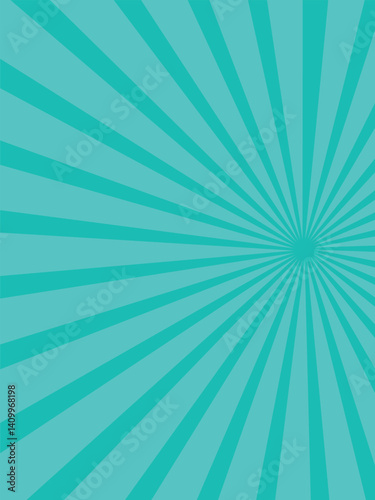 Sunlight rays background. powder blue color burst background. Sun beam ray sunburst wallpaper. Retro bright backdrop.