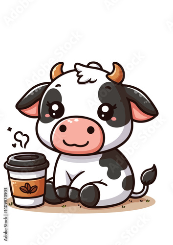 A cute cow illustration