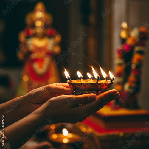 Traditional Hindu Aarti Cer...