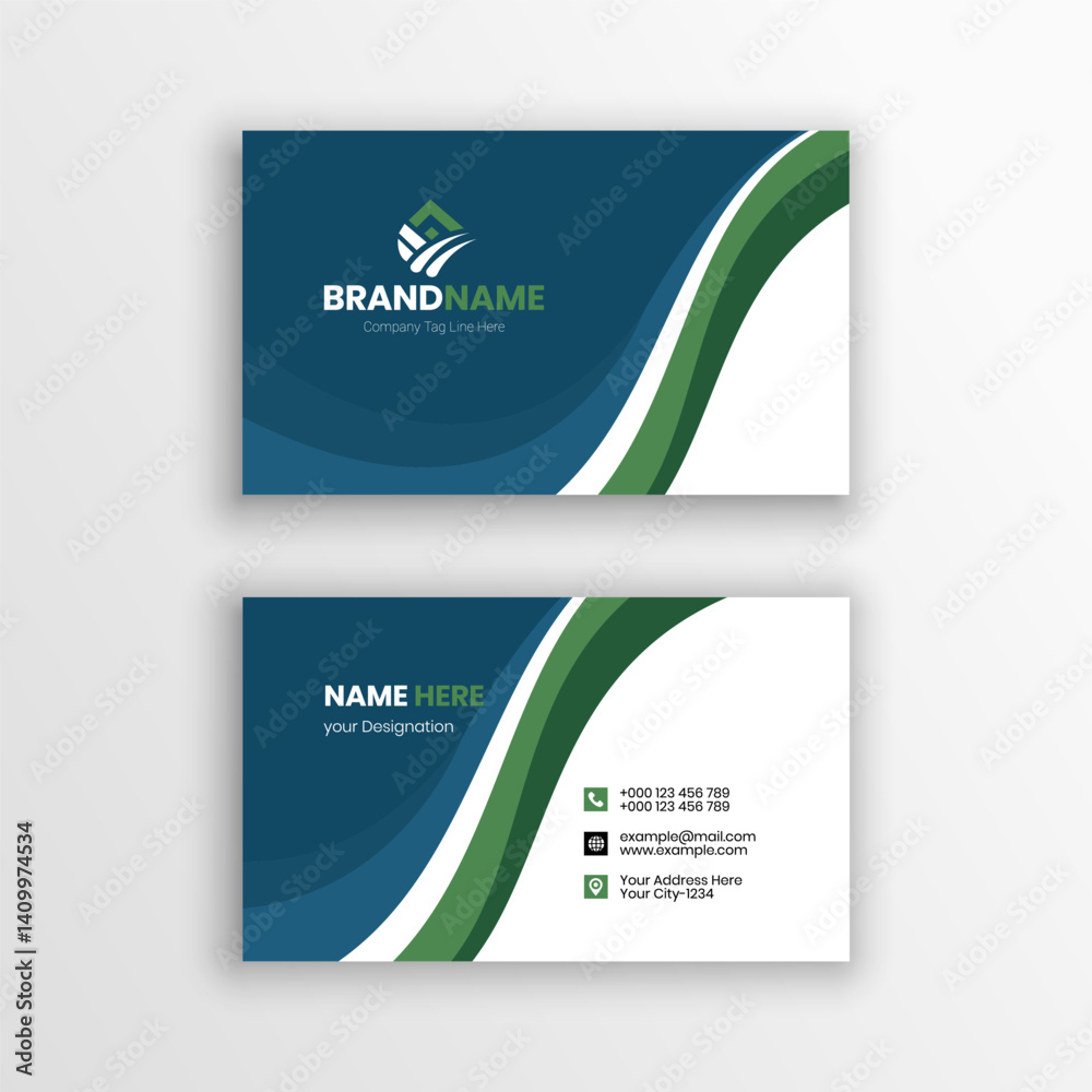 Fototapeta premium 44. Corporate business card design Template Layout