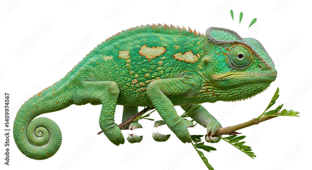 Obraz premium Isolated Chameleon