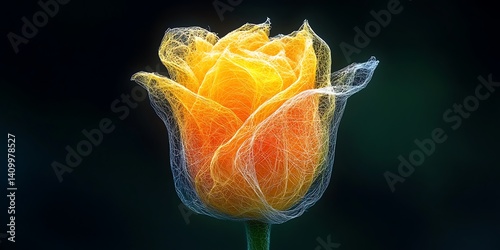Abstract Rose in Dark Background