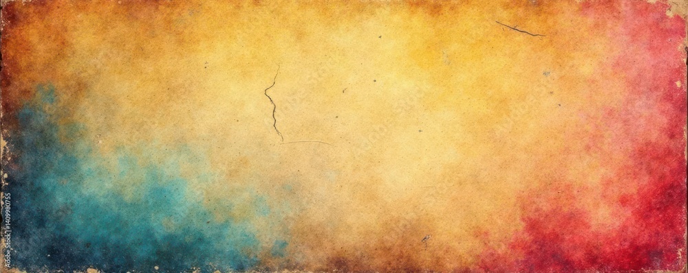 Obraz premium Weathered paper texture with old creases and tears , leather-bound, worn