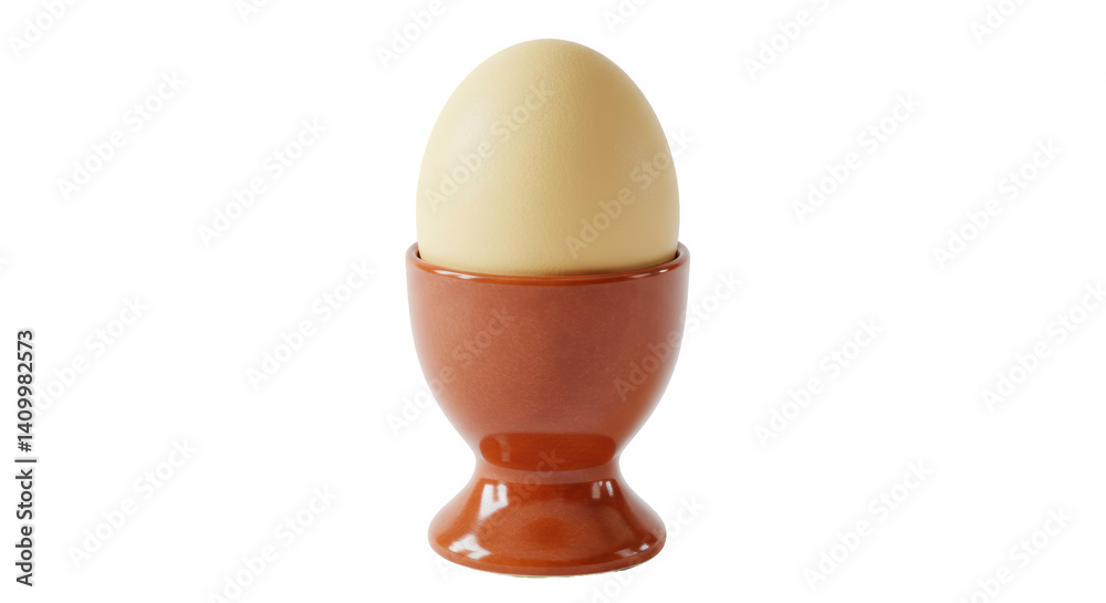 Isolated Egg in Egg Cup Isolated Egg in Egg Cup
