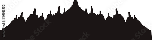 Borobudur Temple Silhouette
