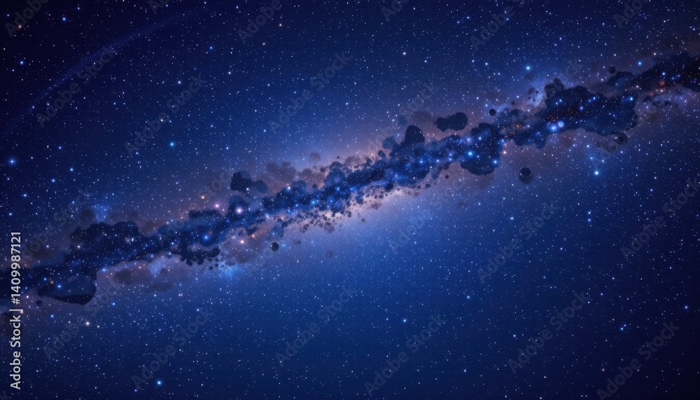 Exploring cosmic wonders starry sky over a galactic landscape digital art nighttime abstract inspiration Exploring cosmic wonders starry sky over a galactic landscape digital art nighttime abstract inspiration