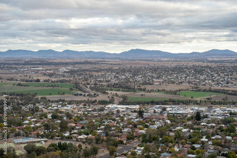 High view of the town of Tamworth NSW High view of the town of Tamworth NSW