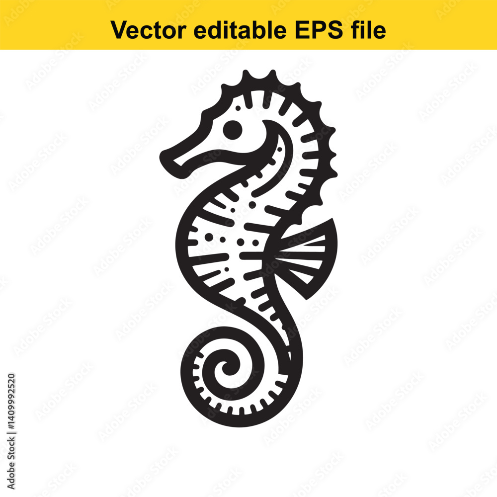 Fototapeta premium vector seahorse