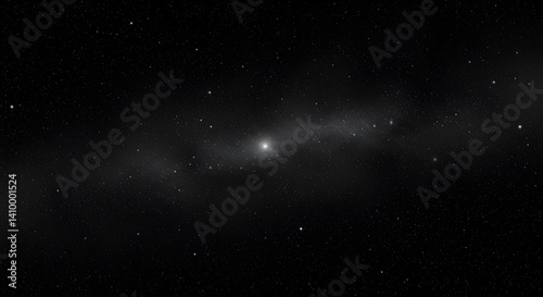 Cielo nocturno con estrellas brillando sobre fondo negro