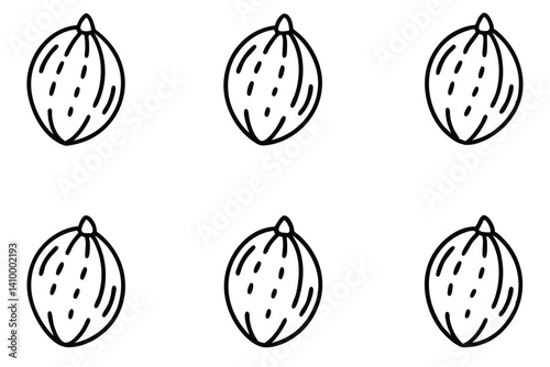 raisin line art elegant monochrome minimalist visual expression
