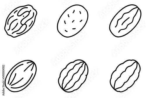 raisin line art stylish illustration abstract line drawing