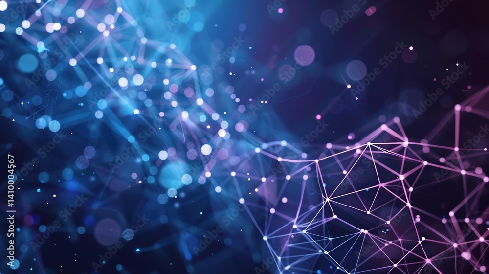 Fototapeta premium AI Algorithm Visualization: Dynamic Background for Data-Driven Insights & Machine Learning 