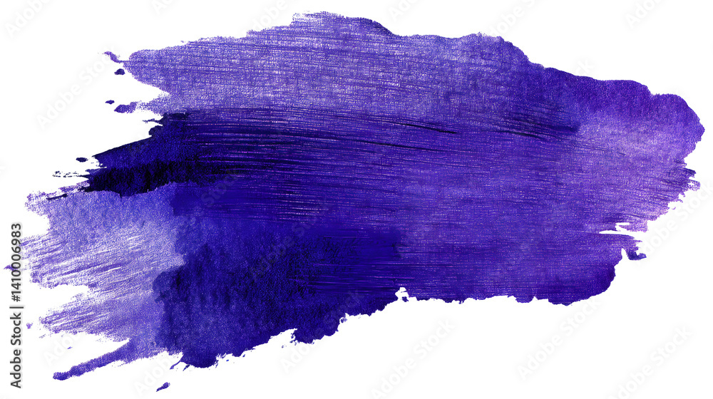 Vibrant purple watercolor splash showcasing rich hues and textures, perfect for creative designs and artistic backgrounds.