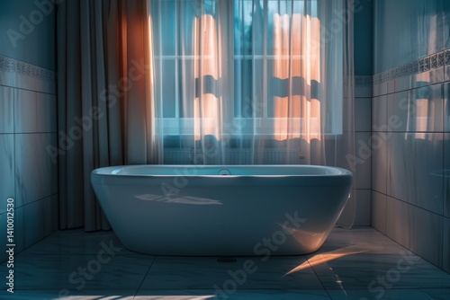 modern home bathroom renovating photo